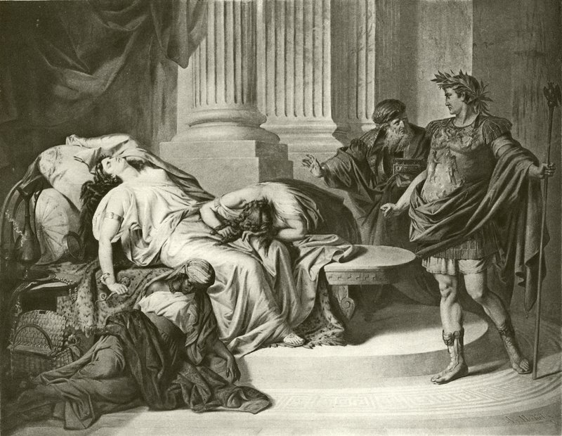 Augustus Caesar and Cleopatra by August von Heckel