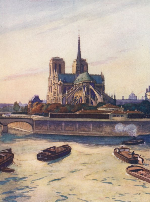 France: Notre-Dame De Paris by Auguste Gerardin