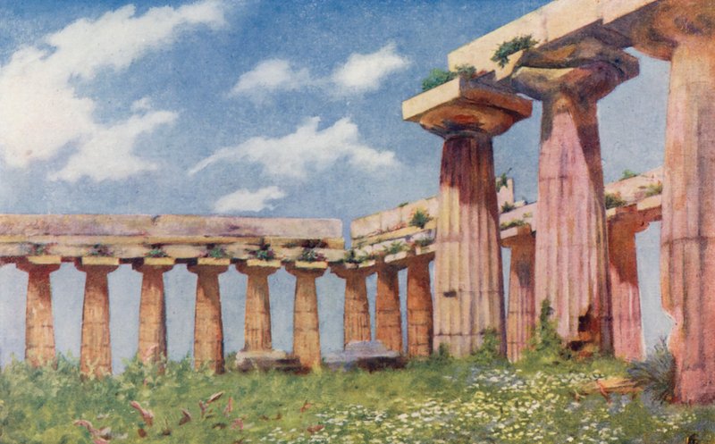 Basilica of Paestum by Augustine Fitzgerald