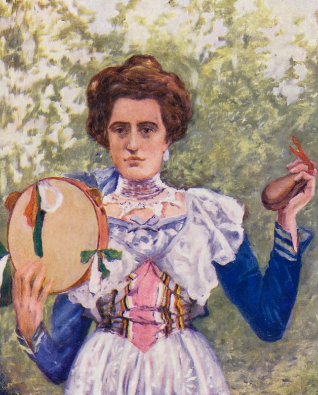 Tarantella Dancer with Castanets by Augustine Fitzgerald