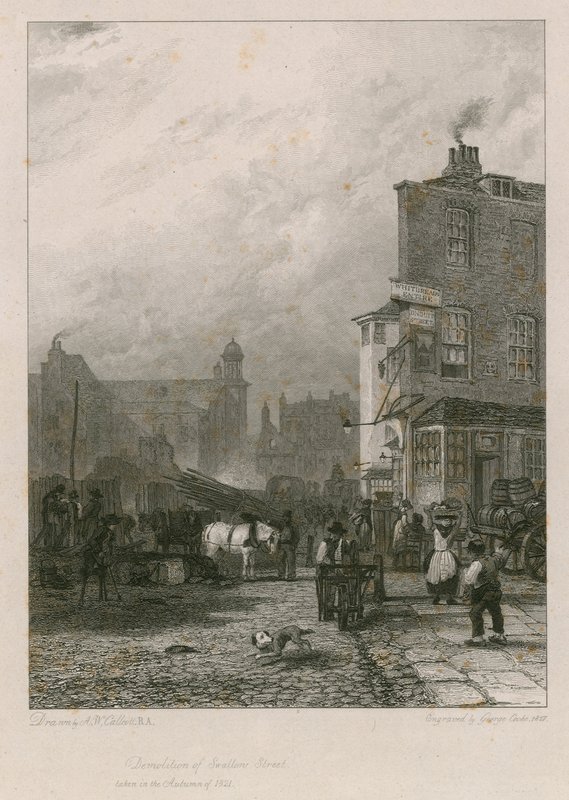 Demolition of Swallow Street, London by Augustus Wall Callcott
