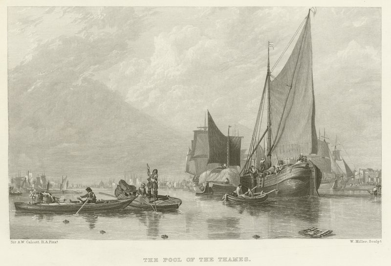 The Pool of The Thames by Augustus Wall Callcott