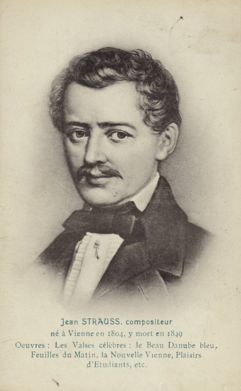 Portrait of Johann Strauss II by Austrian School