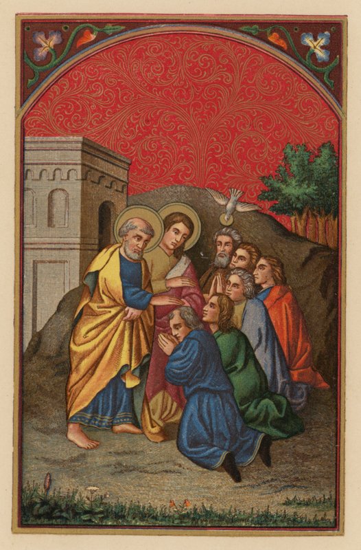 Saint Peter and John in Samaria by Austrian School