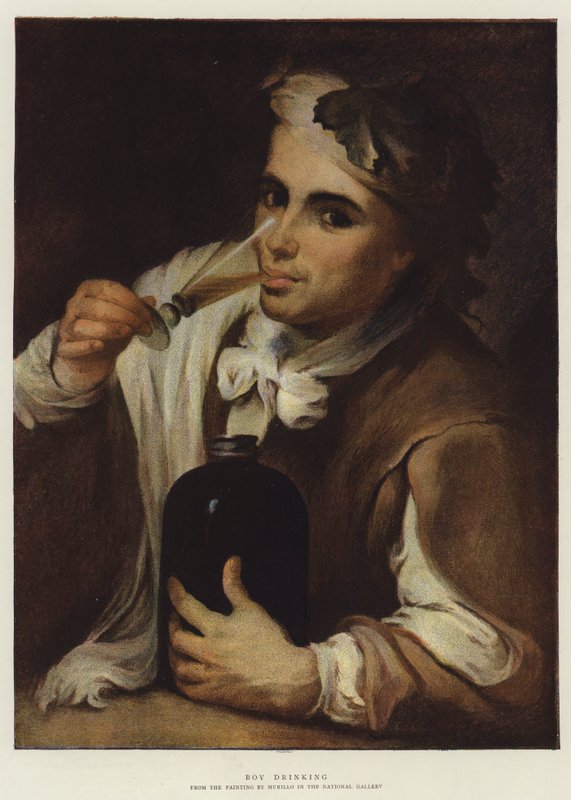 Boy Drinking by Bartolomé Esteban Murillo