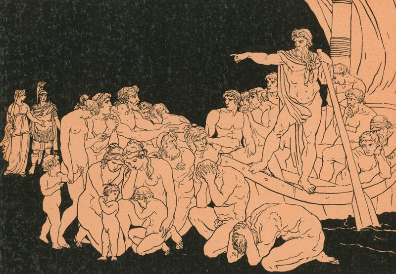 Charon and the Ghosts by Bartolomeo Pinelli