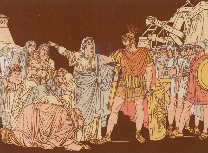 Coriolanus and His Mother by Bartolomeo Pinelli