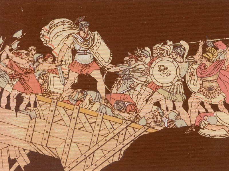 Horatius on the Bridge by Bartolomeo Pinelli