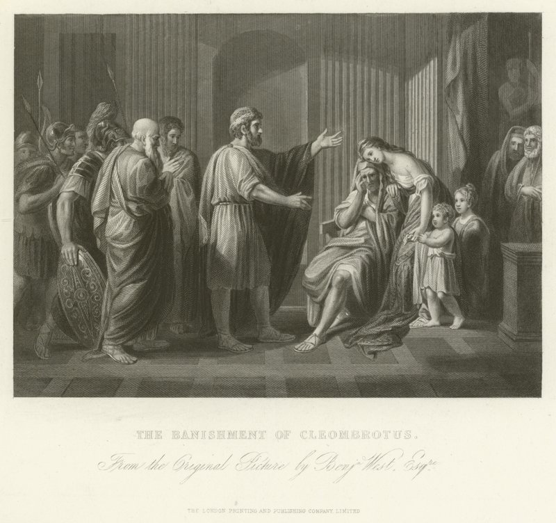 The Banishment of Cleombrotus by Benjamin West