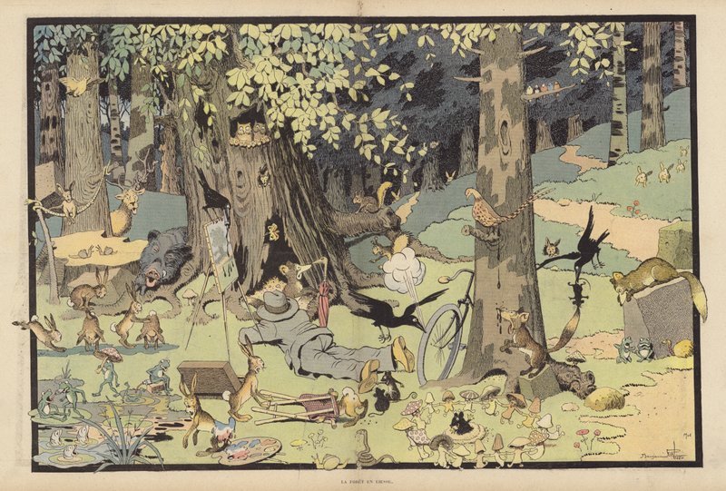 The Jubilant Forest by Benjamin Rabier