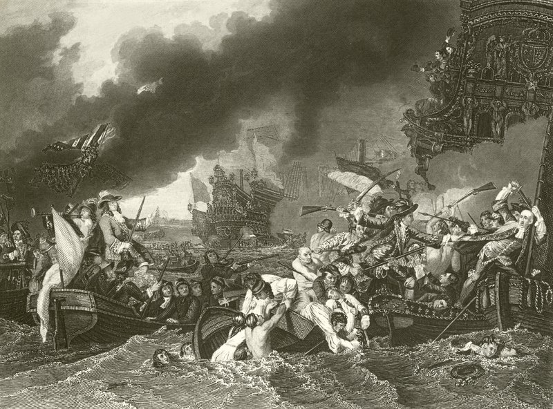 The battle of La Hogue by Benjamin West