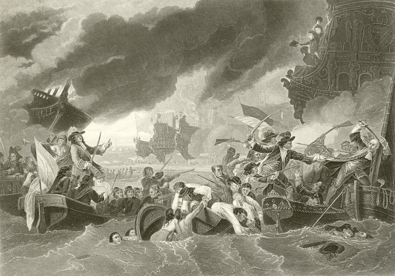 The battle of La Hogue by Benjamin West