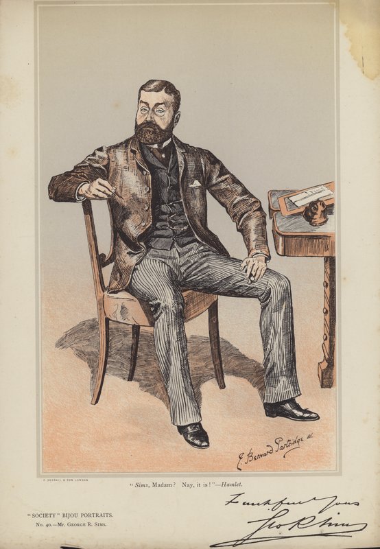 Mr George R Sims by Bernard Partridge