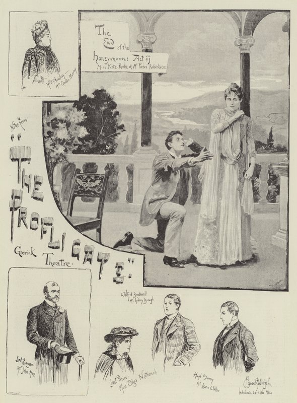 The Profligate at the Garrick Theatre by Bernard Partridge