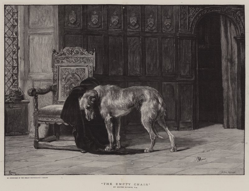 The Empty Chair by Briton Riviere