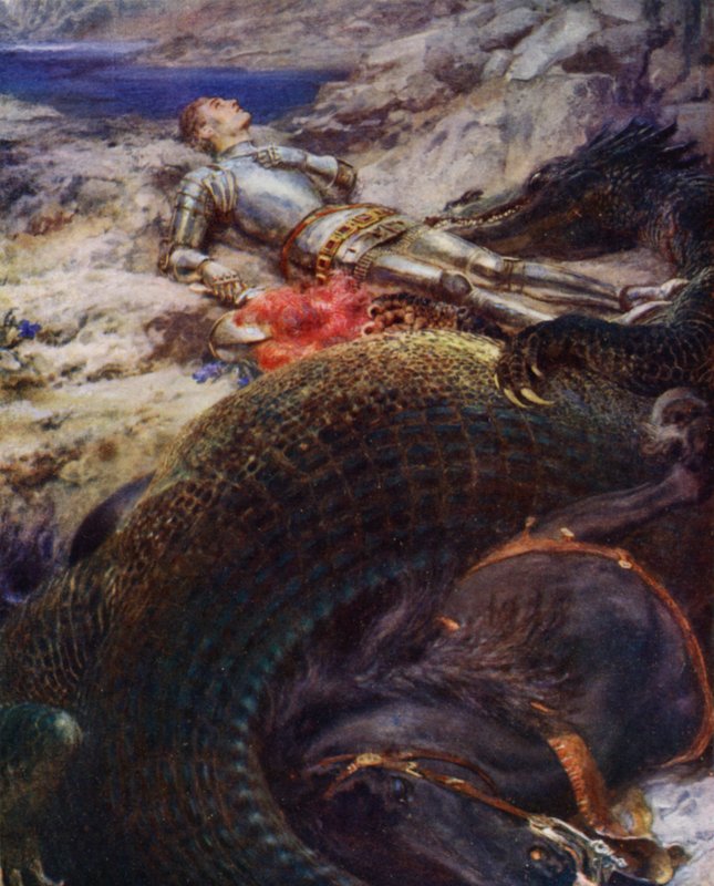 St George and the Dragon by Briton Riviere