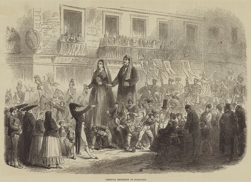 Carnival Procession at Barcelona by Burn Smeeton