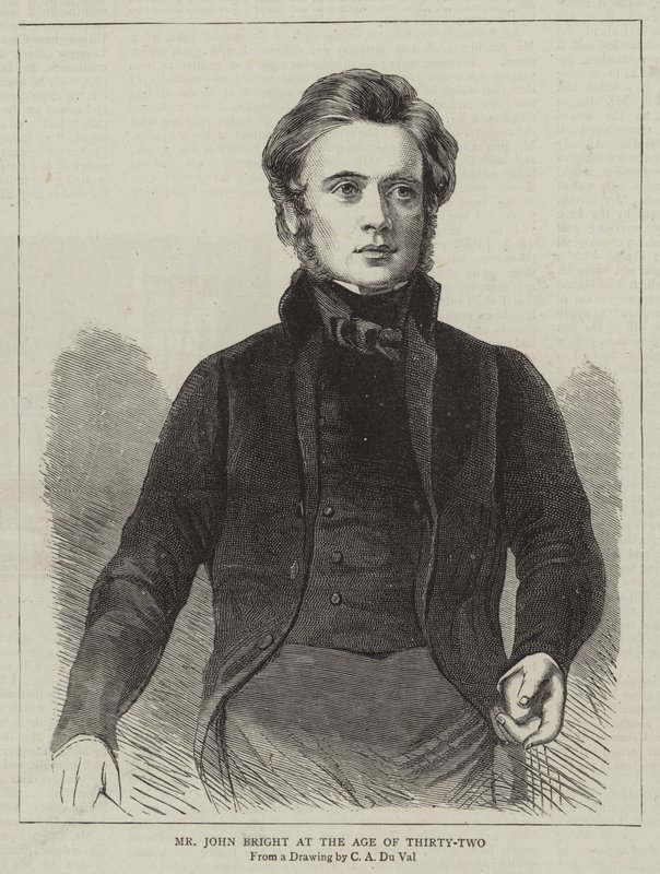 Mr John Bright at the Age of Thirty-Two by C. A. du Val and Co.