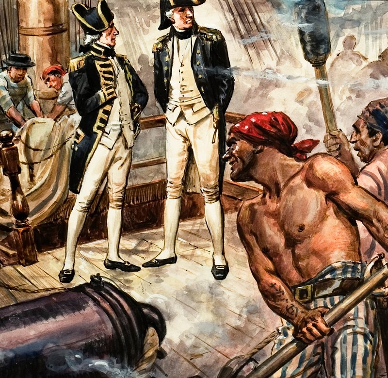 Nelson at the Battle of Trafalgar by C.L. Doughty
