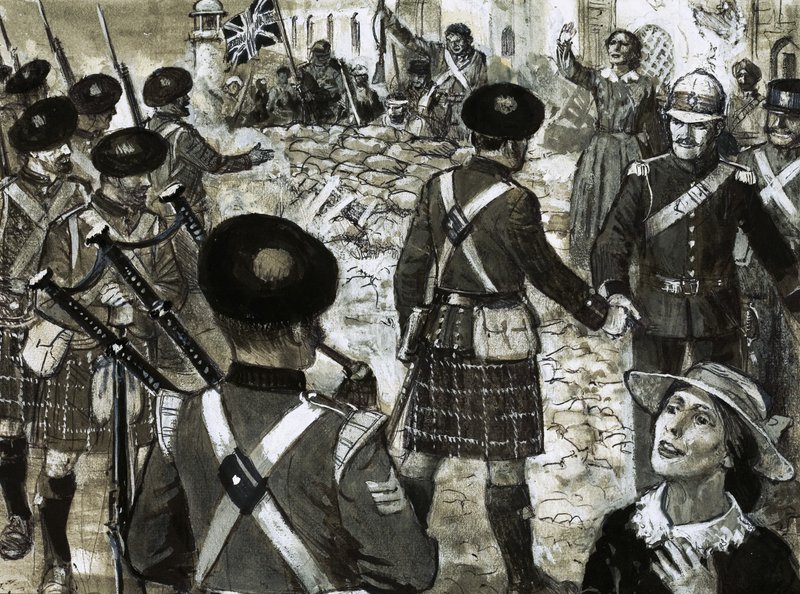 Unidentified Highlander regiment by C.L. Doughty