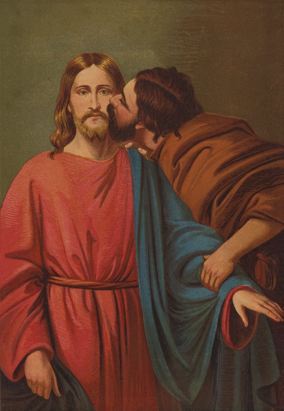 Judas betraying with a kiss by C.M. Gonne