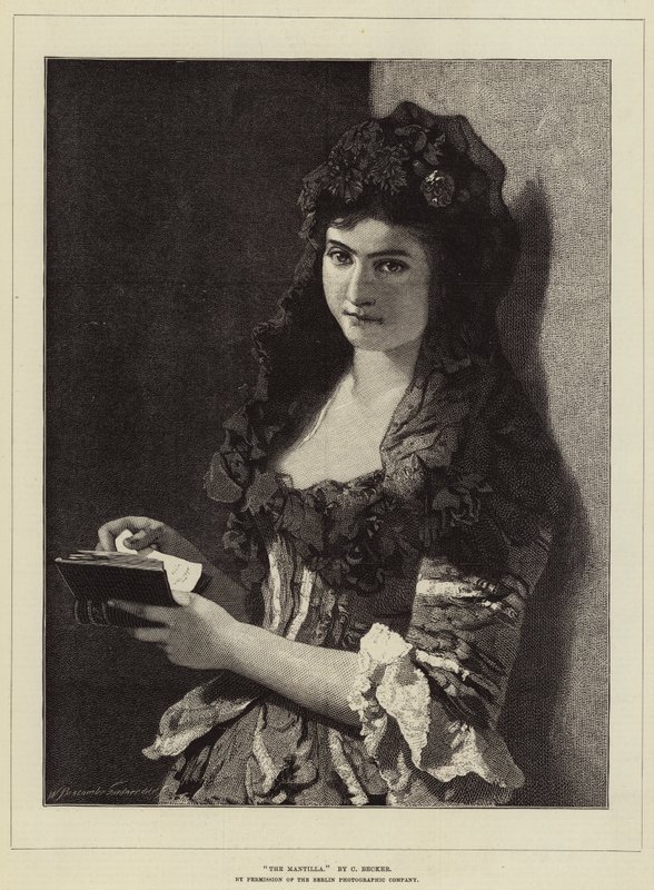 The Mantilla by Carl Ludwig Friedrich Becker