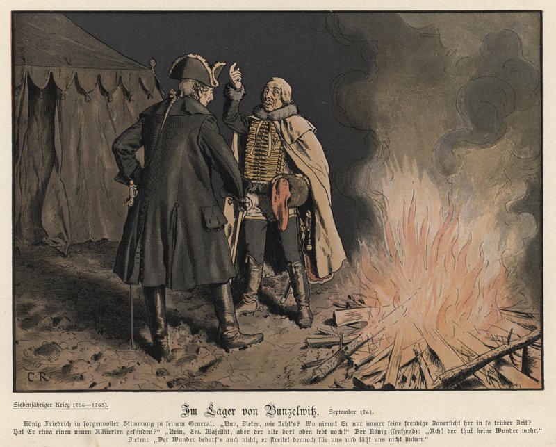 In the Camp of Bunzelwitz by Carl Röchling