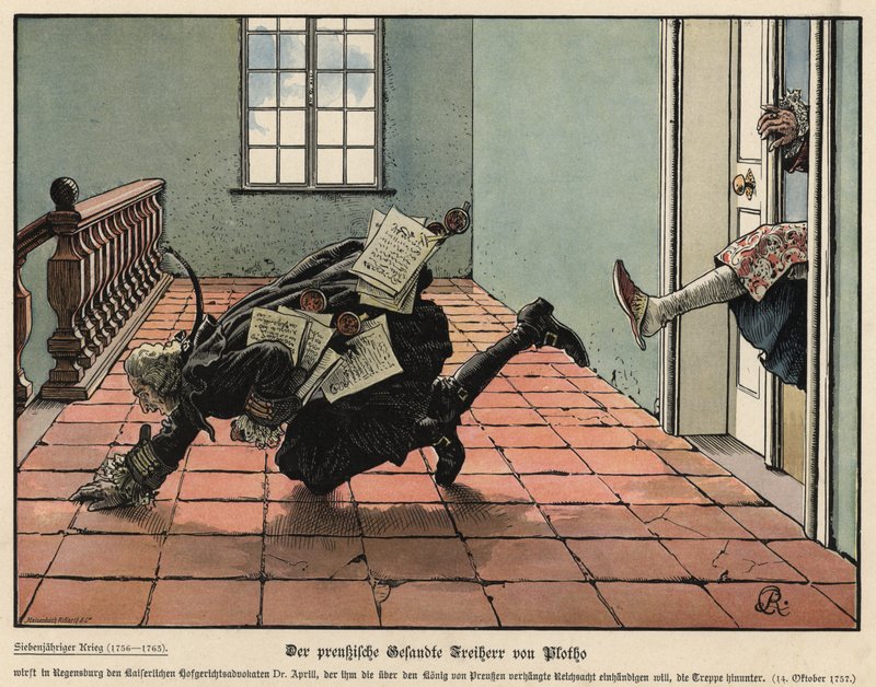 The Prussian Envoy Freiherr von Plotho by Carl Röchling