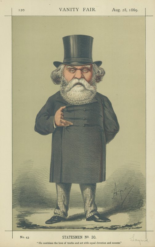 The Right Hon A H Layard by Carlo Pellegrini