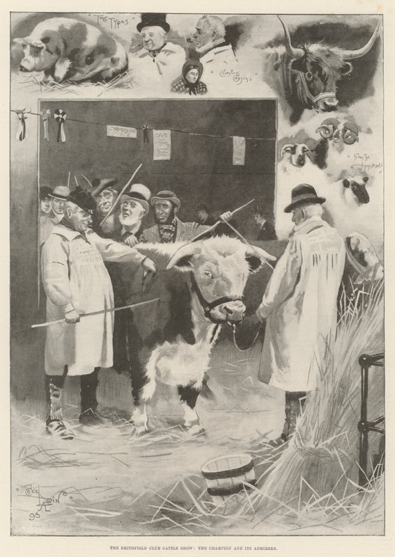 The Smithfield Club Cattle Show, the Champion and Its Admirers by Cecil Charles Windsor Aldin