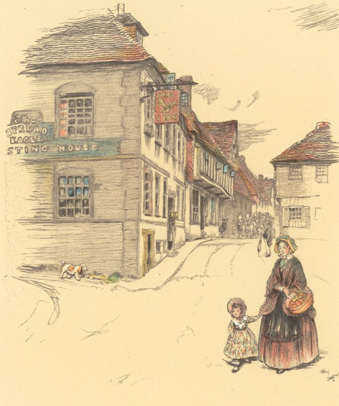 The Spread Eagle, Midhurst by Cecil Charles Windsor Aldin