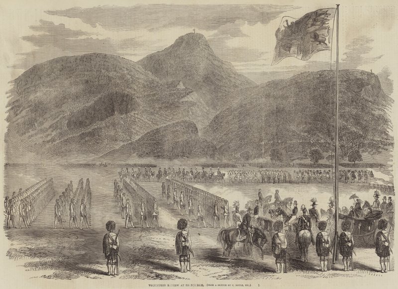 Volunteer Review at Edinburgh by Charles Altamont Doyle