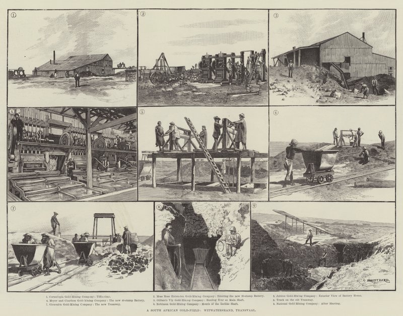 A South African Gold-Field, Witwatersrand, Transvaal by Charles Auguste Loye