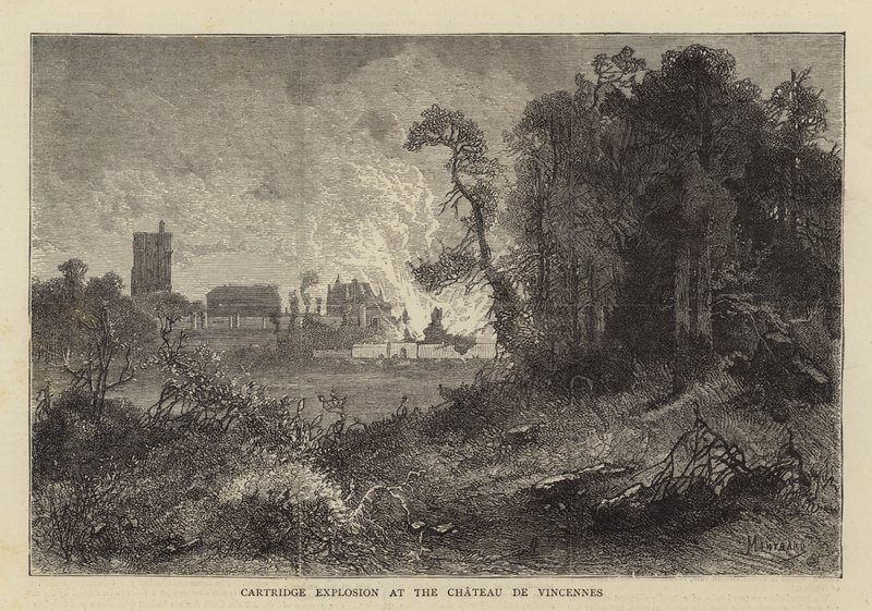 Cartridge Explosion at the Chateau de Vincennes by Charles Auguste Loye