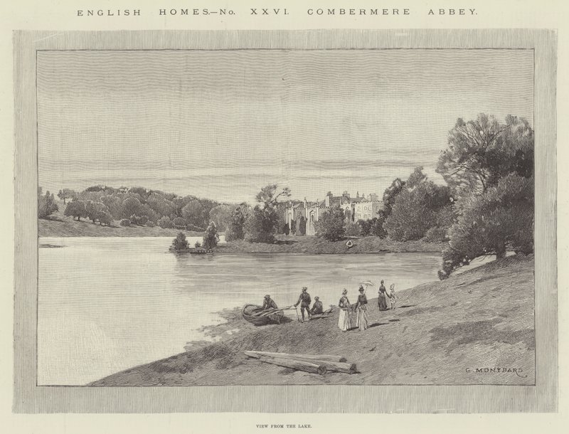 Combermere Abbey by Charles Auguste Loye
