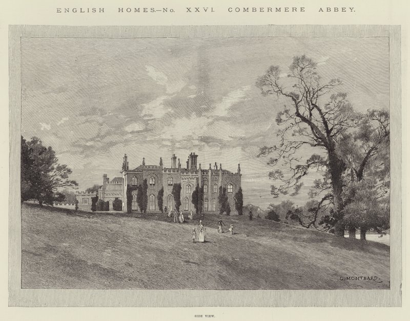 Combermere Abbey by Charles Auguste Loye