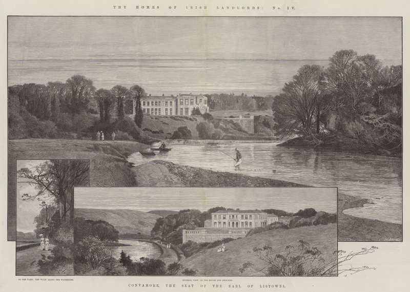Convamore, the Seat of the Earl of Listowel by Charles Auguste Loye