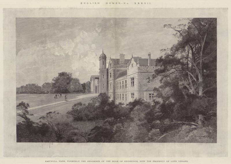 Eastwell Park, formerly the Residence of the Duke of Edinburgh, now the Property of Lord Gerard by Charles Auguste Loye