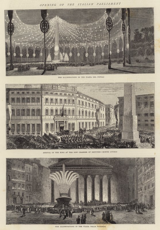 Opening of the Italian Parliament by Charles Auguste Loye