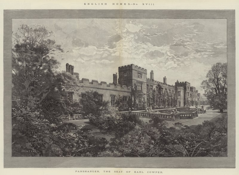 Panshanger, the Seat of Earl Cowper by Charles Auguste Loye