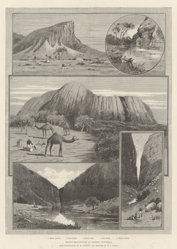 Recent Exploration in Central Australia by Charles Auguste Loye
