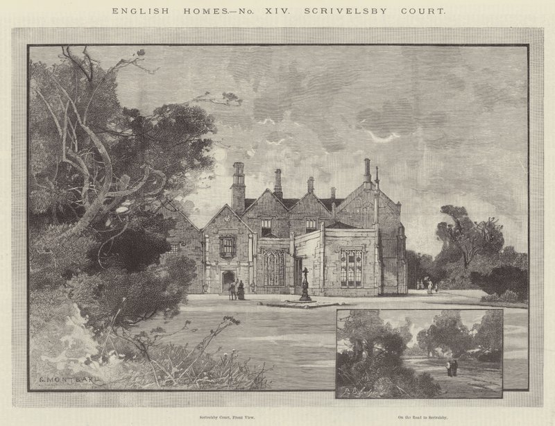 Scrivelsby Court by Charles Auguste Loye