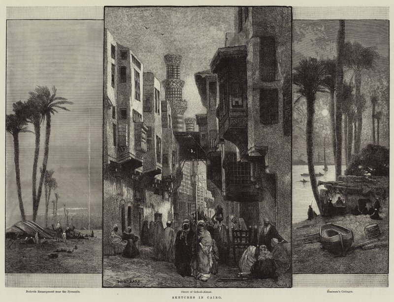 Sketches in Cairo by Charles Auguste Loye
