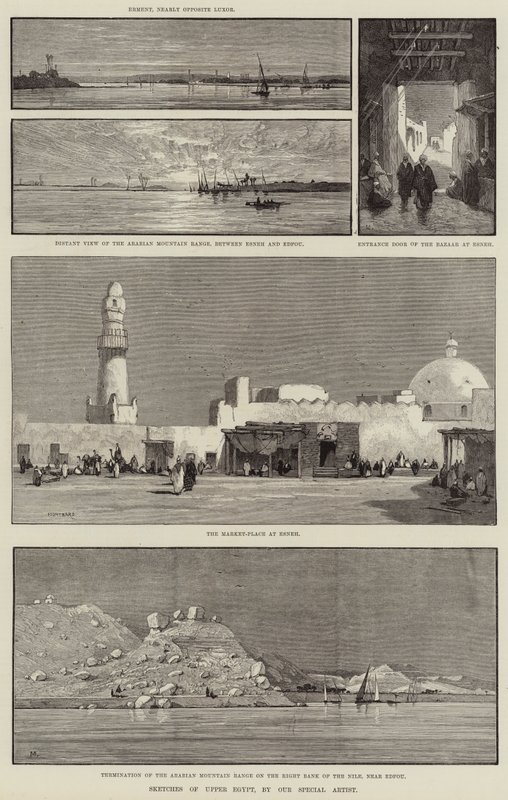 Sketches of Upper Egypt by Charles Auguste Loye