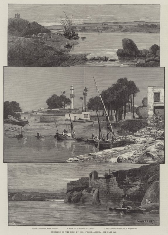 Sketches on the Nile by Charles Auguste Loye