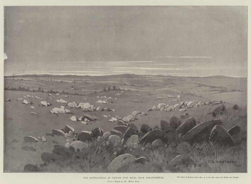 The Battle-Field as viewed Five Miles from Johannesburg by Charles Auguste Loye