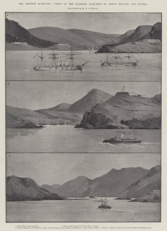 The Chinese Question, Views of the Stations acquired by Great Britain and Russia by Charles Auguste Loye