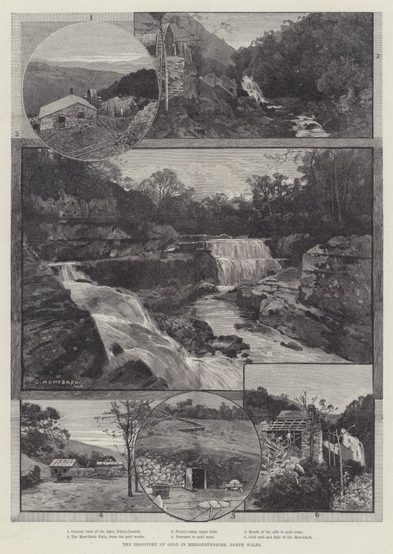 The Discovery of Gold in Merionethshire, North Wales by Charles Auguste Loye