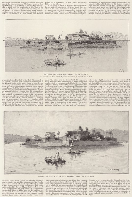 The Island of Philae by Charles Auguste Loye