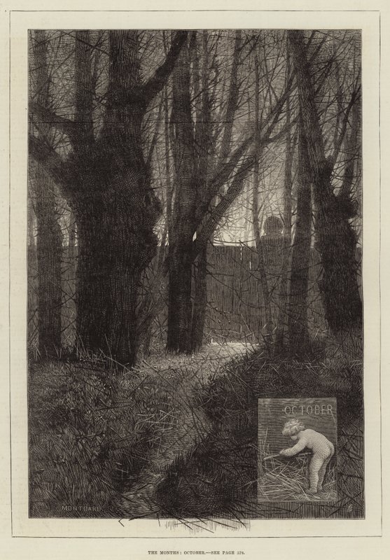 The Months, October by Charles Auguste Loye